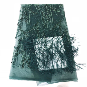 Beautifical hecho a mano con cuentas y lentejuelas <span class=keywords><strong>de</strong></span> tela <span class=keywords><strong>de</strong></span> encaje para novia - Product Image 1