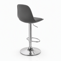 Tabouret de bar réglable en hauteur avec logo personnalisé, pivotant, en cuir et structure métallique pour la maison et les bars commerciaux