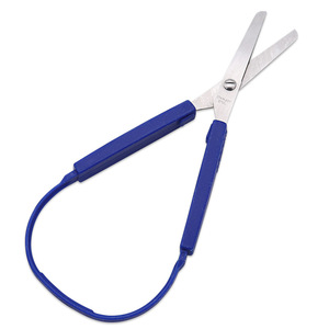 Tijeras Multiusos de Acero Inoxidable de 200 mm, Color Azul, Grado Industrial, Tijeras de Oficina y Manualidades con Mango de Anillo - Product Image 3