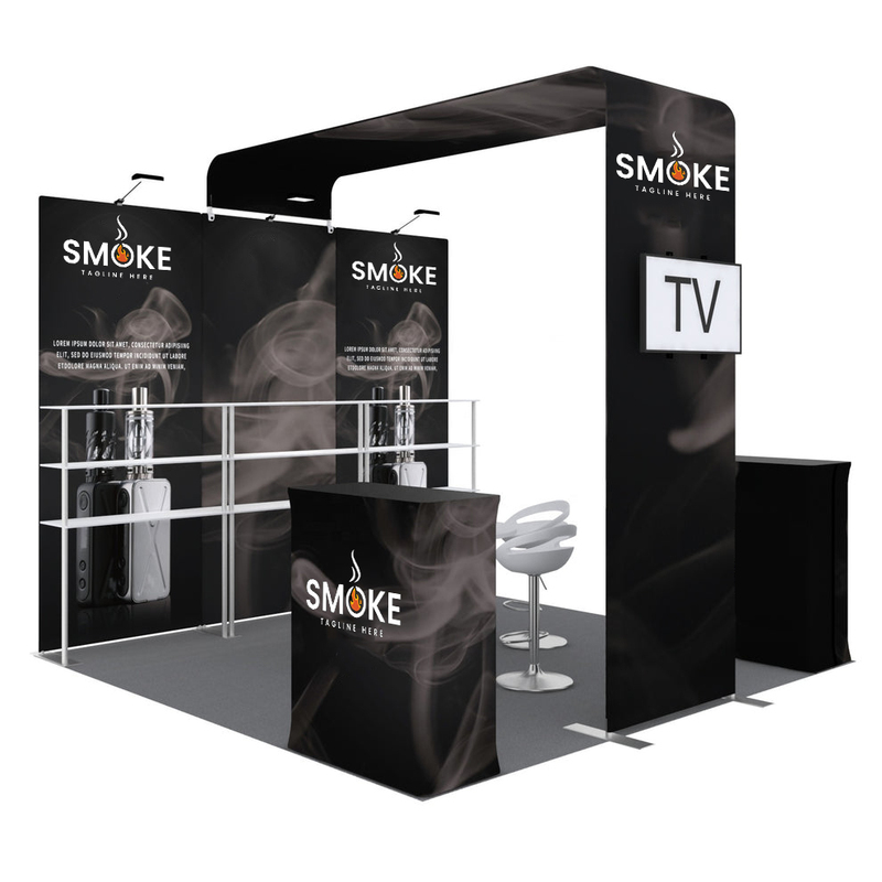 10 8ft Custom Trade Show Backdrop