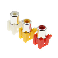 Prise RCA femelle à 2 broches, 1 position, 1 trou, prise audio coaxiale AV pour amplificateur, haut-parleur
