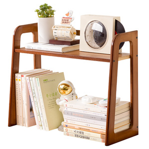 Étagère de bureau simple en bambou, unité d'étagérage multi-niveaux pour l'organisation et le rangement du bureau - Product Image 5