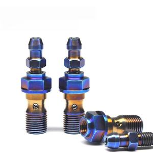 Tornillos de Escape de Aleación de Titanio para Caliper, Tornillos de Válvula de Escape de Titanio M10x1.0/1.25, Accesorios para Moto - Product Image 5