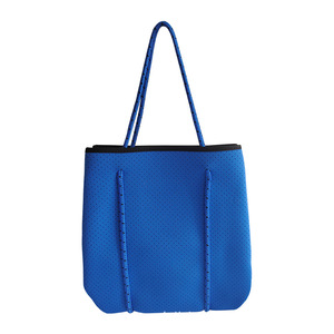 Loisirs voyage néoprène matériel sac de plage homochromie poinçonnage maman sac à provisions Portable mère sac - Product Image 5
