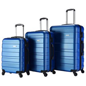 Juego de <span class=keywords><strong>Maletas</strong></span> Rígidas de ABS de 3 Piezas, con Ruedas Universales, para Viajes, Maleta Personalizada, Bolsa Escolar - Product Image 4