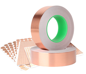 Copper Foil Tape Single Sided Acrylic <b>Adhesive</b> 0.15mm Thickness Conductive Waterproof EMI Shielding Engineer Grade for - Product Image 1