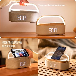 Phổ Biến Sáu Trong Một Không Dây Sạc Cho Loa <span class=keywords><strong>Bluetooth</strong></span> Đa Chức Năng RGB Cross-Biên Giới Điện Thoại Di Động Chủ Cho Phòng Ngủ Deskt - Product Image 3
