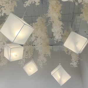Lustre H151, accessoires de mariage pour la décoration d'hôtel, <span class=keywords><strong>lotus</strong></span>, oursons de mer, artisanat en métal, décoration de plafond de salle de mariage - Product Image 4