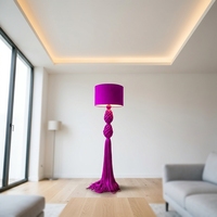 Lampe LED décorative moderne sur mesure, hauteur et couleur de la abat-jour personnalisables, style Japandi, base E27, éclairage au sol pour chambre à coucher