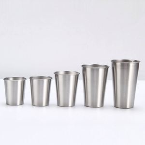 Se Aceptan Personalizaciones: Vaso de Acero Inoxidable 304 de Una Sola Capa con Borde Enrollado, Vaso Electrolítico para Cerveza, Vaso de Regalo para Oficina - Product Image 3