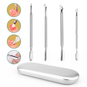 Stainless Steel <b>Nail</b> Trimmer <b>Set</b> With Case For Cuticle Removal And Gel Polish Care Adult Manicure Tool Portable - Product Image 3