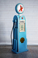 Modelo de Gasolinera Vintage Hecho a Medida, Dispensador de Metal, Accesorios de Fotografía, Decoración de Metal para Bares y Cafeterías