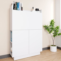 Bureau secrétaire pliant en bois multifonctionnel moderne portable direct d'usine pour adolescents