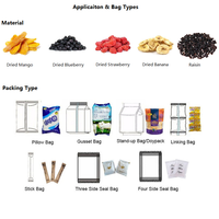 Machine d'emballage automatique multifonction pour fruits secs, prunier, fruits secs et aliments