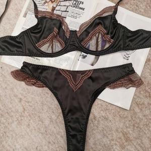 Lingerie Sexy da Donna alla Moda, Design in Pizzo, Reggiseno Push-up e Set Intimo - Product Image 4