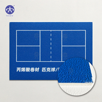 Rouleau de revêtement de sol en acrylique pour pickleball, vente en gros d'usine, tapis de sol pour terrain de pickleball intérieur et extérieur