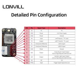 LONVILL UART USB Serial Port USB KBW Interface <strong>arduino</strong> Barcode Scanner for Reverse Vending System - Product Image 4