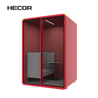 Cabine téléphonique de bureau portable insonorisée pour webcasting en direct et studio de musique vocale
