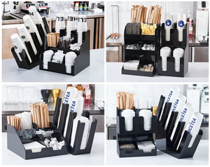 Giá Đựng Cốc Giấy Bằng Nhựa Acrylic Màu Đen Sang Trọng Giá Trưng Bày Cốc - Product Image 6