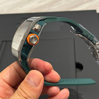 Nouvelle version haut de gamme, montre mécanique pour homme en titane ultra-fine 30-01, squelette, mode, étanche, automatique
