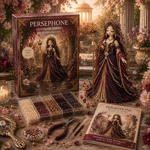 Kit de poupée en perles 3D à faire soi-même, ensemble complet d'artisanat en perles fait main avec outils, <span class=keywords><strong>livre</strong></span> d'instructions, ornement pour la maison, kit d'artisanat artistique DIY - Product Image 2