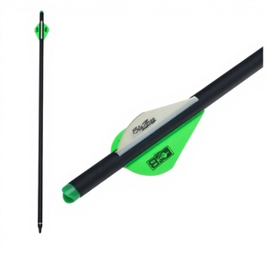 Flecha de carbono mixto para ballesta, diámetro interior 7.6mm, diámetro exterior 8.8mm, cola en forma de media luna, flecha corta para práctica de tiro con arco al aire libre - Product Image 5
