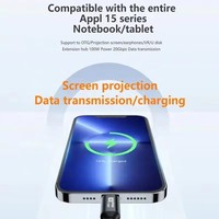 Kabel USB C ke Type C USB3.2 Gen2 USB 3.2 Gen 2 Type C 8K Video 20Gbps 5A 100W PD Pengisian Cepat Transfer Data 0.5M 1M 1.5M 2M 3M
