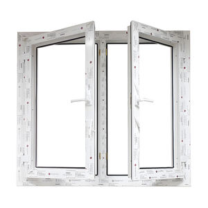 Fenêtres à battant en PVC Double vitrage Prix de fenêtre <span class=keywords><strong>réfractaire</strong></span> en acier plastique économe en énergie - Product Image 5