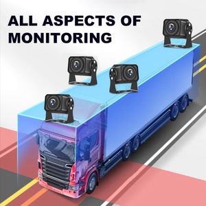 Moniteur enregistreur DVR de voiture AHD 10,1 pouces à écran partagé, caméra de recul 4 canaux avant et arrière pour camion, aide au recul pour piétons - Product Image 5