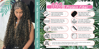 Nouvelles mèches de cheveux synthétiques en fibres protéinées, plus faciles à poser, résistantes à la chaleur, pour tresses au crochet
