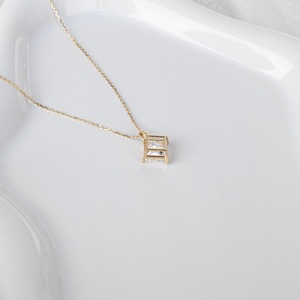 Pendentif en diamant de laboratoire taille princesse de 2,00 carats, en platine 950, or jaune 14K/18K, bijoux de luxe pour mariage, fête, anniversaire - Product Image 2