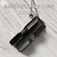 Offre Spéciale hommes deux usages professionnel brosse de nettoyage en gros barbier outil de coiffure en plastique nouveau Style galvanoplastie peigne barbe