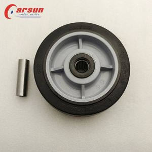 CARSUN <span class=keywords><strong>6</strong></span> Zoll schwarzes TPR-Rad 150mm Hochleistungs-Thermoplast-Performa-Gummi rad mit Rollenlager für die Restaurant industrie - Product Image 6