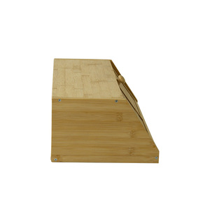 Xingda Bamboo Bread <b>Box</b> Rectangle <b>Stackable</b> Eco Friendly Kitchen <b>Storage</b> - Product Image 3