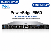 Server Enterprise Dell R660 R660xs PowerEdge 1U Rackmount Dual Xeon DDR5 Virtualisasi Database Cloud Server