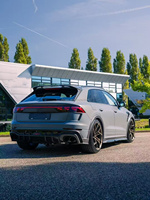 Kit carrosserie en fibre de carbone sèche ABT pour Audi RSQ8, diffuseur avant et spoiler en fibre de carbone RSQ8, accessoires ABT RSQ8, pare-chocs arrière