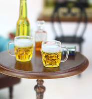 1PCS 1/6 1/12 Maison de Poupée Simulation Miniature Mini bière modèle Décor