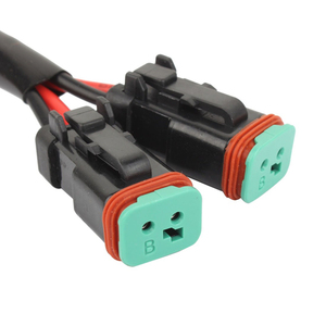 2 dẫn Deutsch DT DTP 2 pin ổ cắm adapter cho LED ánh sáng làm việc trang bị thêm kết nối dây nịt dây điện-Thêm 1 ánh sáng - Product Image 2