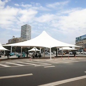 Personalización profesional de alta calidad al aire libre prefabricado PVDF/PVC <span class=keywords><strong>Clare</strong></span> Span Truss membrana estructura sombrilla tienda - Product Image 1