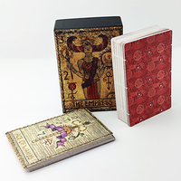 Impression directe d'usine, jeu de cartes de tarot personnalisé de 78 pièces, de haute qualité, écologique, durable, avec un design personnalisé et un matériau en papier