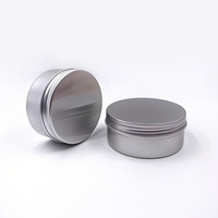 Pot cosmétique en aluminium à couvercle vissé pour contenants en étain, noir mat et blanc, pour bonbons et pilules, 60 ml/g 2 oz, sérigraphié, marque TH, modèle TH
