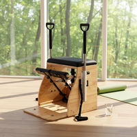 Kursi Pilates Kayu Profesional untuk Latihan Yoga, Mesin Wunda Chair, Kursi Pilates Oak, Kursi Pilates untuk Peregangan