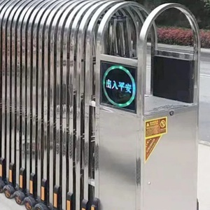 <span class=keywords><strong>Portail</strong></span> <span class=keywords><strong>coulissant</strong></span> électrique automatique sans rail pour entrée <span class=keywords><strong>de</strong></span> propriété, barrière <span class=keywords><strong>de</strong></span> sécurité rétractable, vente en gros à l'exportation - Product Image 1