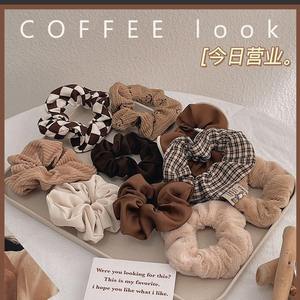 Vente en gros : Nouveaux élastiques à cheveux de créateur, style européen-américain, grands en tissu satiné, avec nœud, pour queue de cheval - Product Image 3