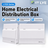 Boîtier de distribution électrique en métal à montage en surface LYEBOX IP30, boîte de distribution à 6 voies, boîtier en acier LYD5-6