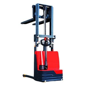 מלגזה חשמלית 1.5 טון, הרמה הידראולית 2 מטר, סוללת עופרת-חומצה, צמיג מלא, משאית משטחים קטנה להליכה, לעבודות בנייה וחקלאות - Product Image 2