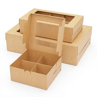 Boîte en papier kraft personnalisée pour l'emballage alimentaire et les collations avec laminage mat et finition UV