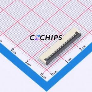 XW0520012-400R-001 FFC/FPC Connector SMD,P=0.5mm,Horizontal Mount Connector Flip Cover Type Bottom Contact 40P 0.5mm - Product Image 1