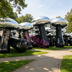 Hongo Inflable Hermético Reflectante con Acabado Brillante para Eventos Temáticos de Bosques Encantados - Product Image 1