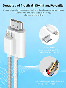 <span class=keywords><strong>Cable</strong></span> de Video LIGHTNIN <span class=keywords><strong>a</strong></span> HD, Compatible con Dispositivos con Interfaz <span class=keywords><strong>LIGHTNING</strong></span> Como Teléfonos Móviles - Product Image 6